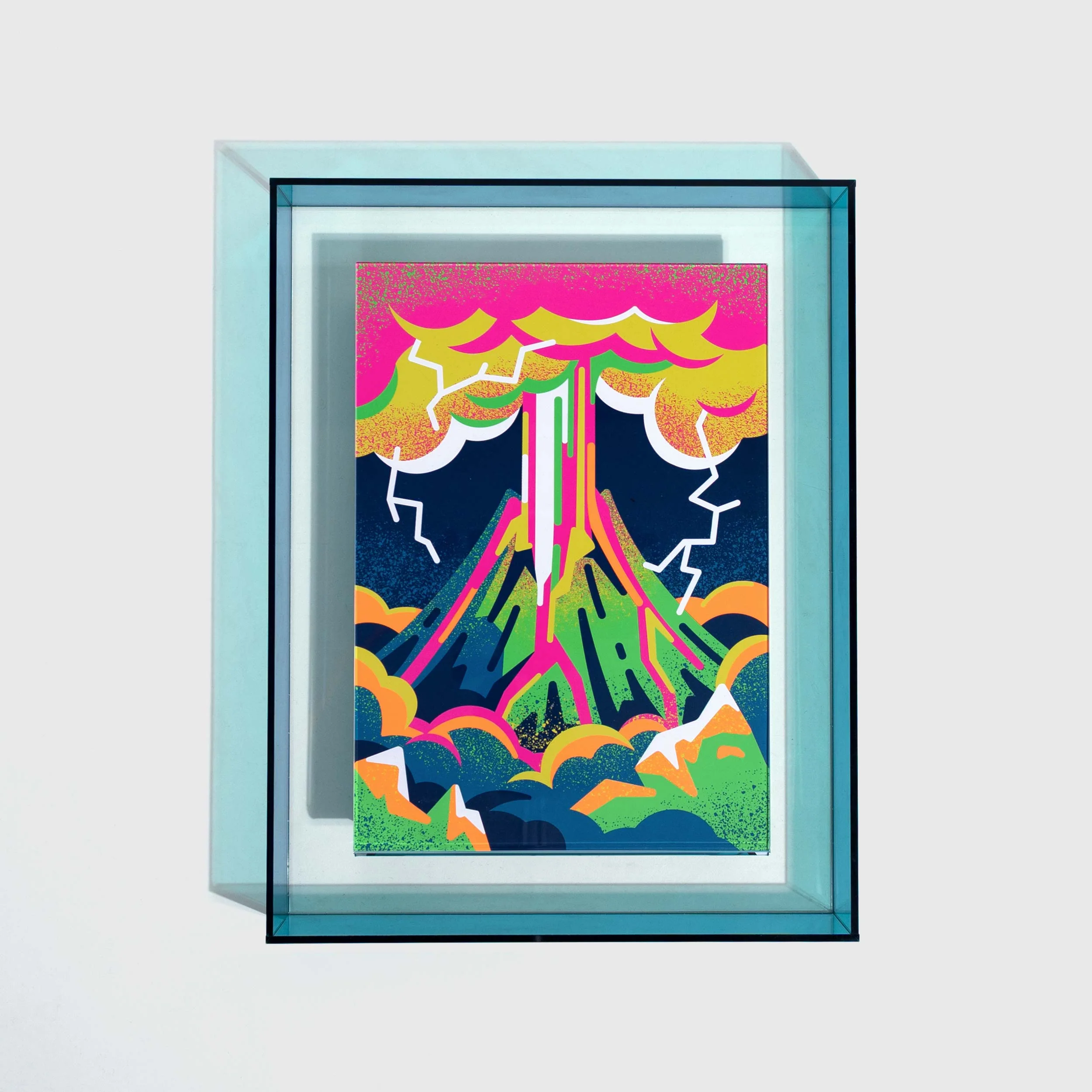 Active Volcano: Framed Art Print - Image 3