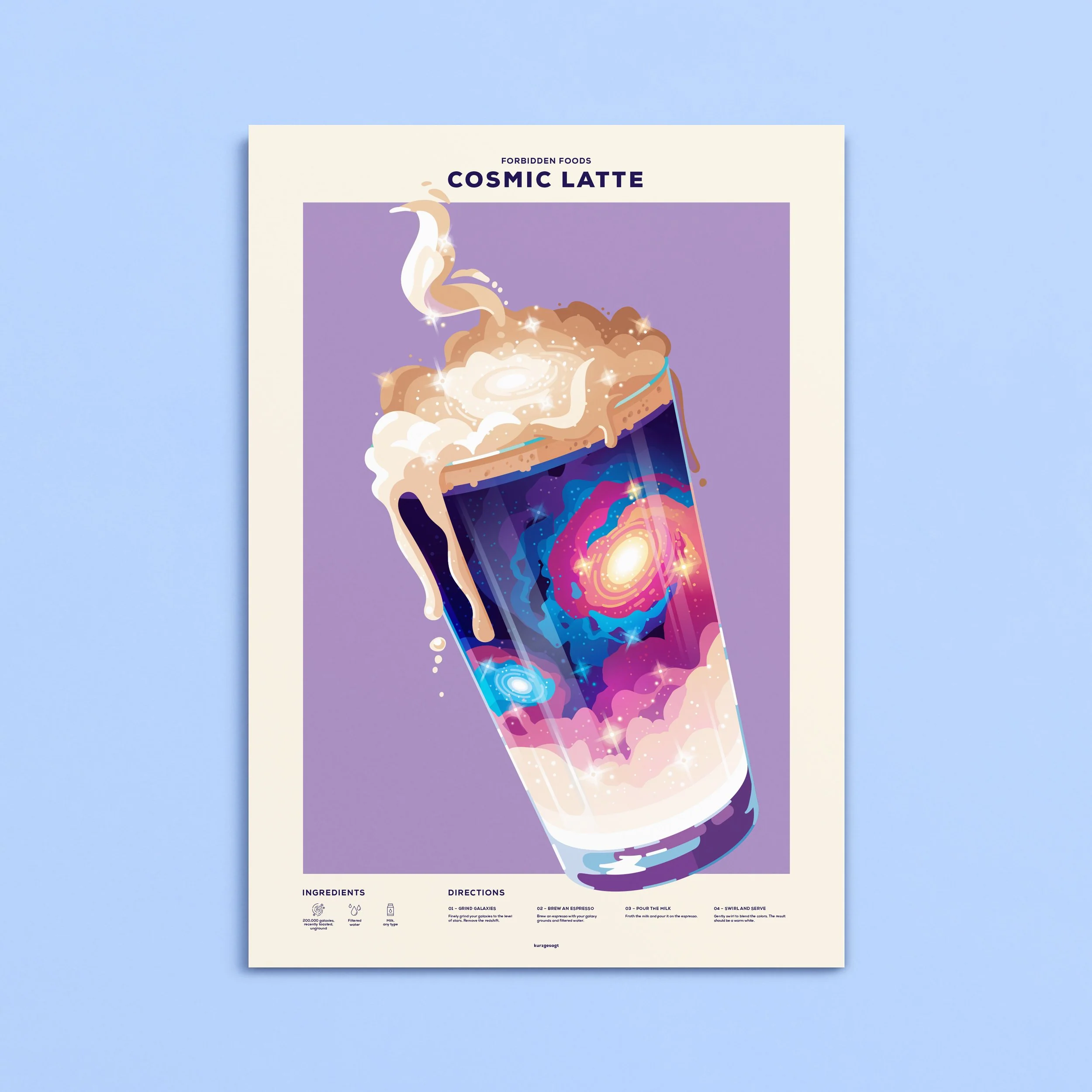 Forbidden Foods: Cosmic Latte Poster