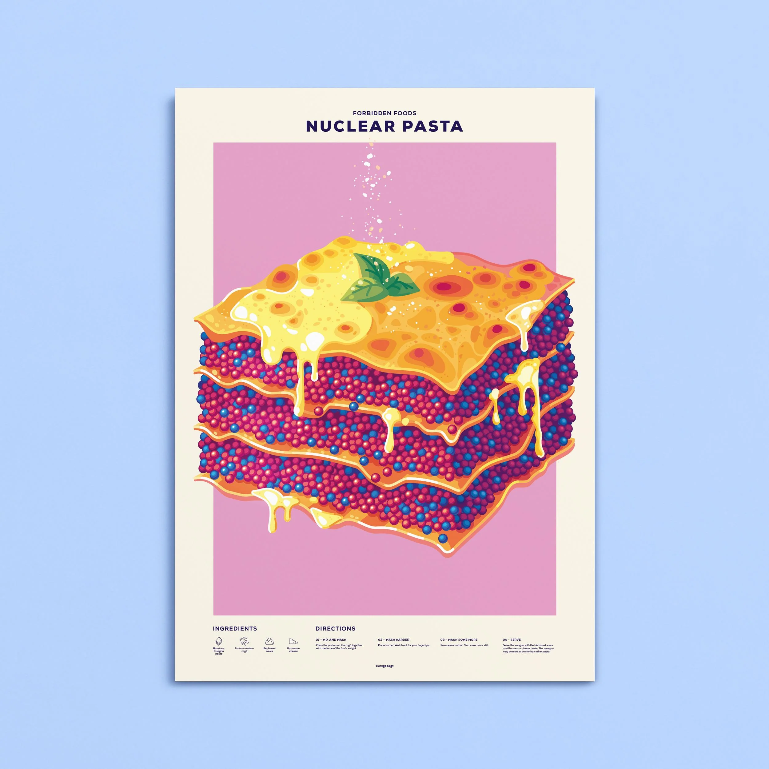 Forbidden Foods: Nuclear Pasta Poster