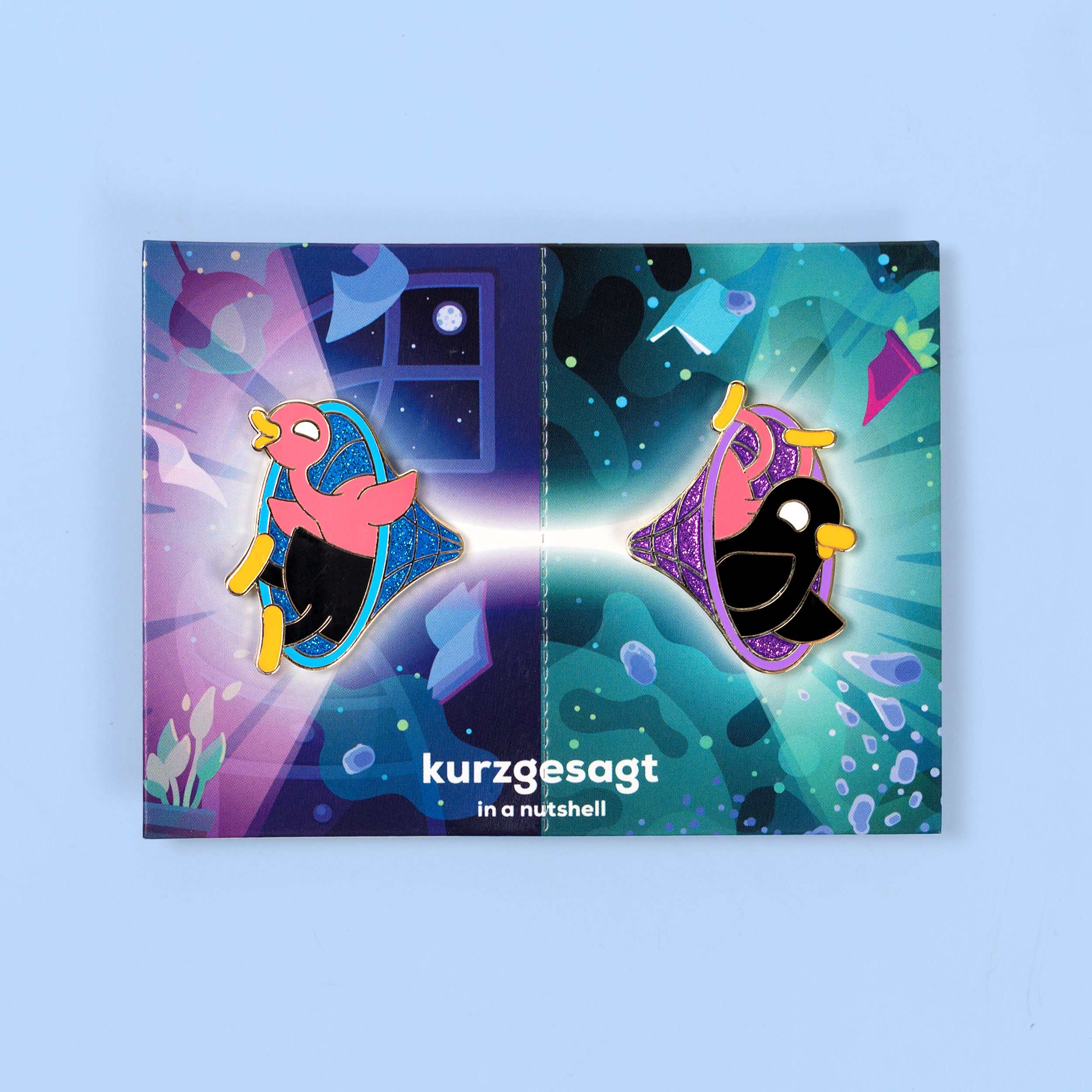 Friendship Wormhole Enamel Pins Set