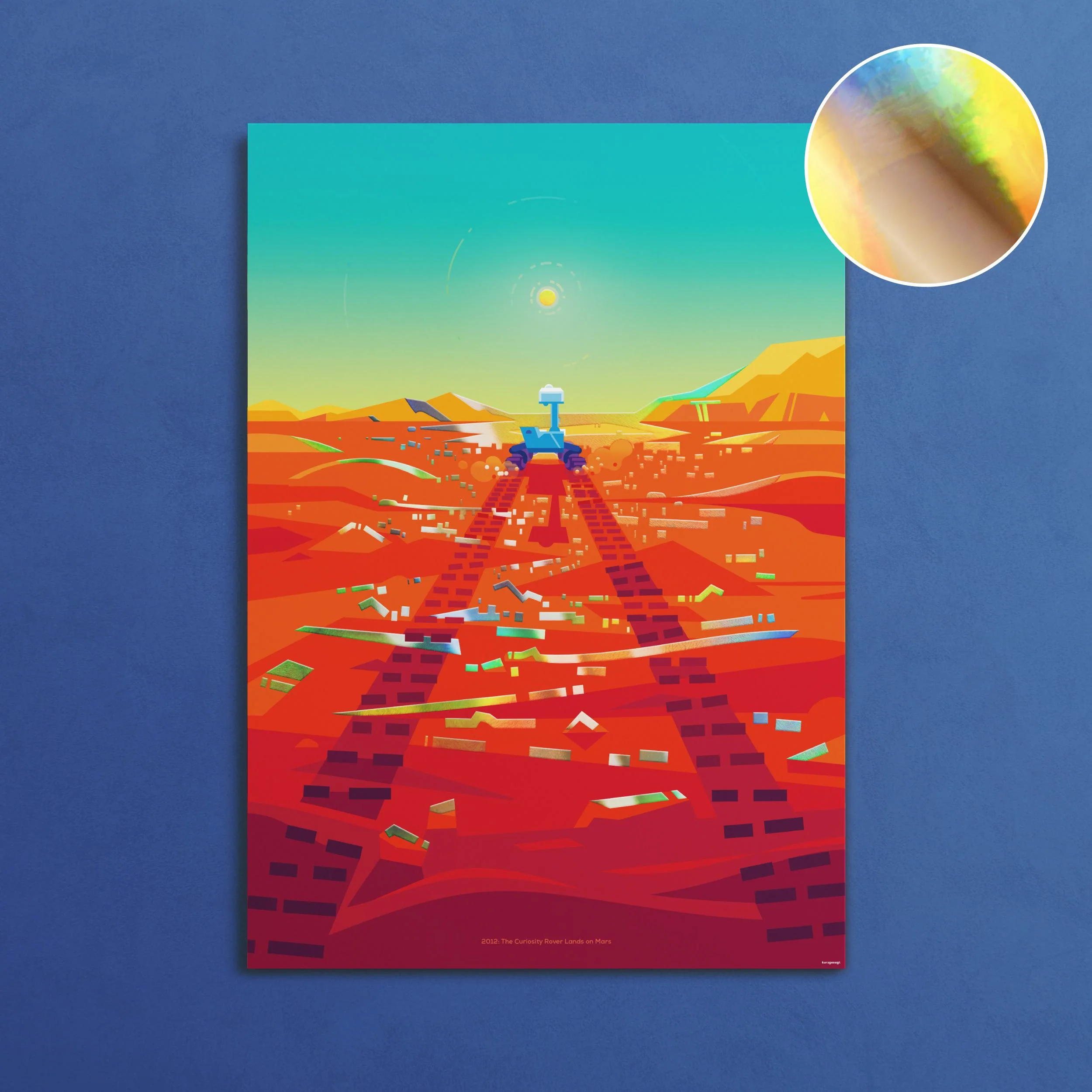 Cosmic Milestones: Mars Exploration Poster