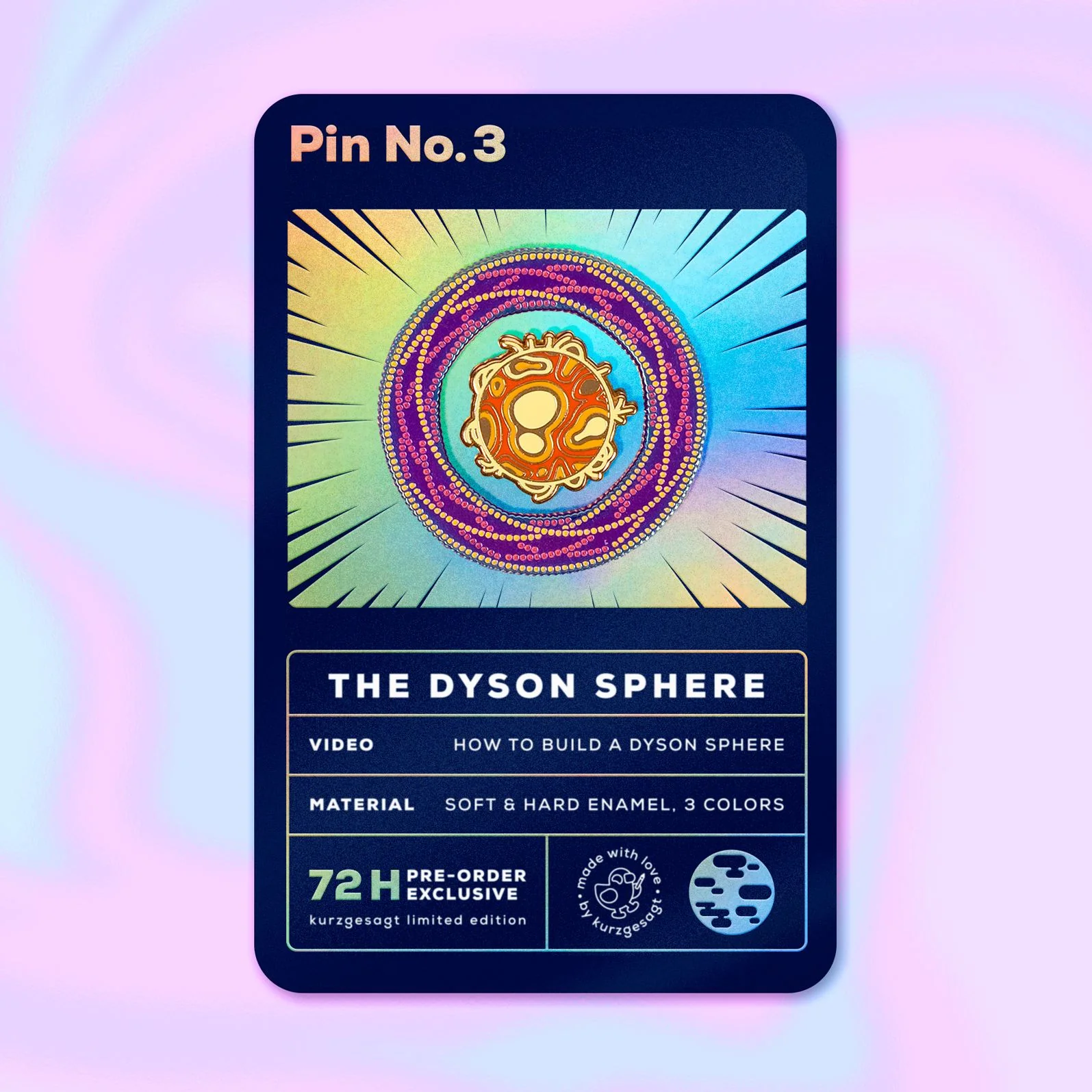 LIMITED EDITION Dyson Sphere Pin