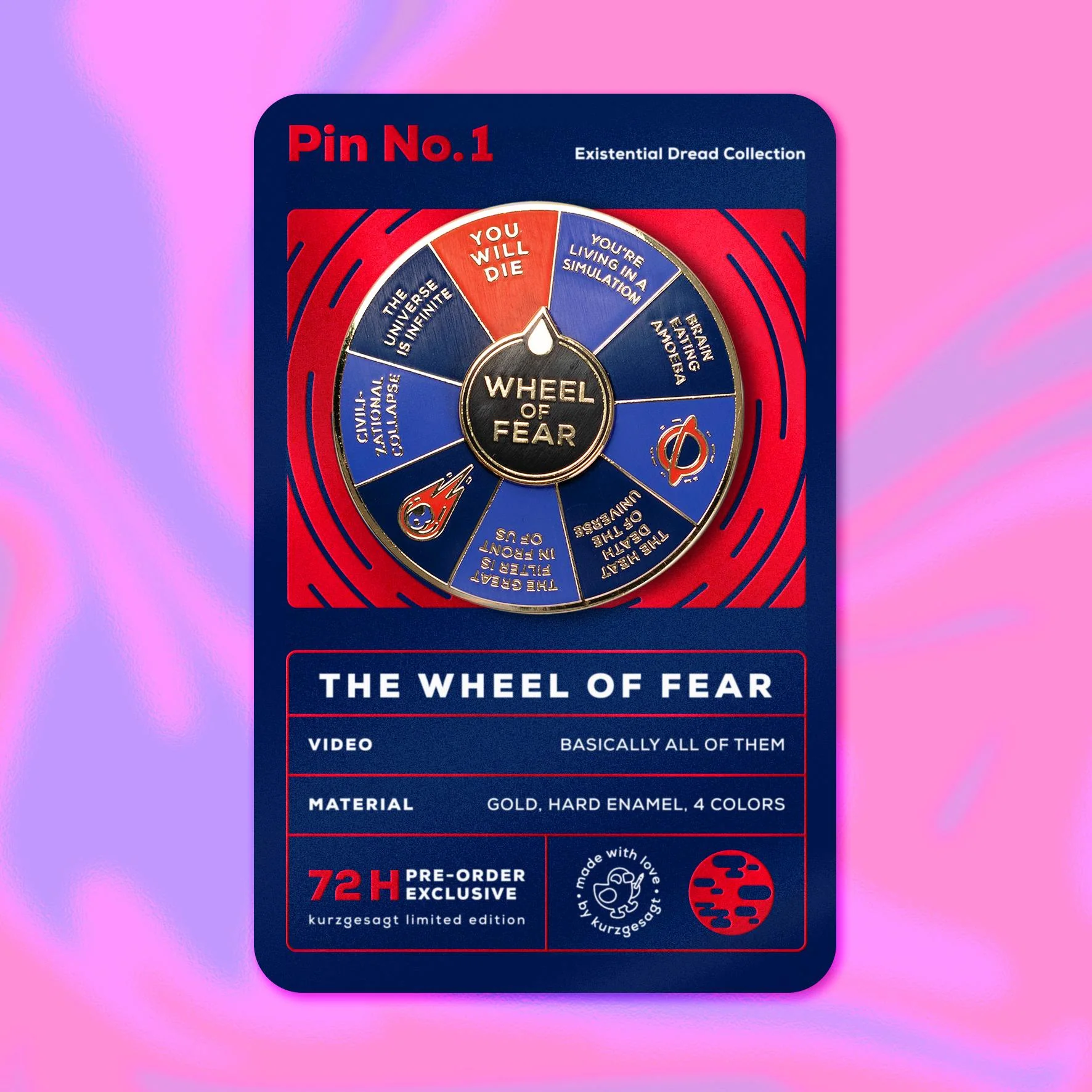 LIMITED EDITION Wheel of Fear Pin