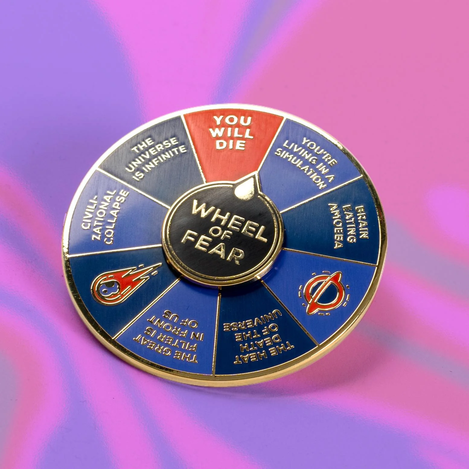 LIMITED EDITION Wheel of Fear Pin - Image 2