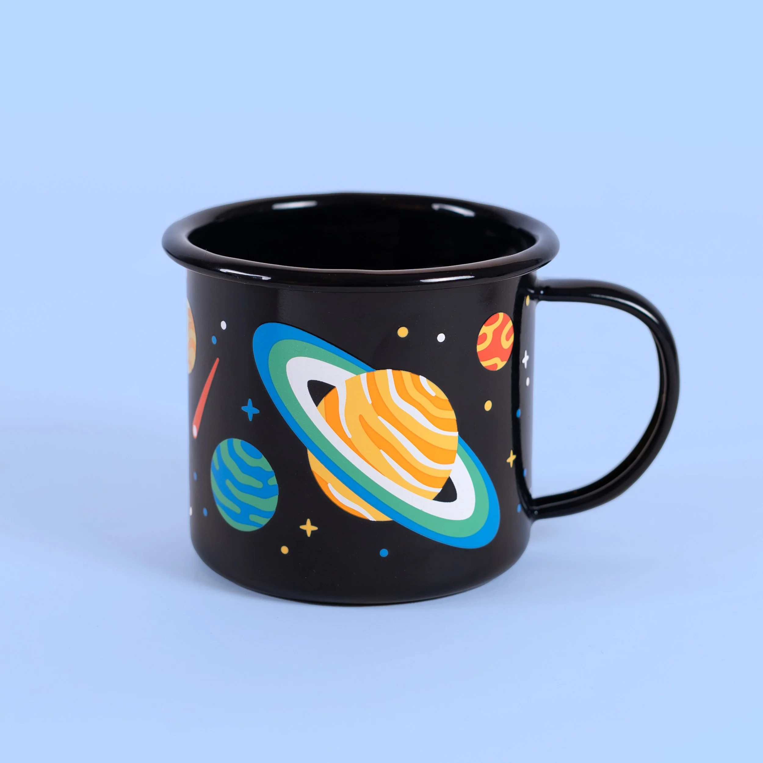 Solar System Enamel Mug