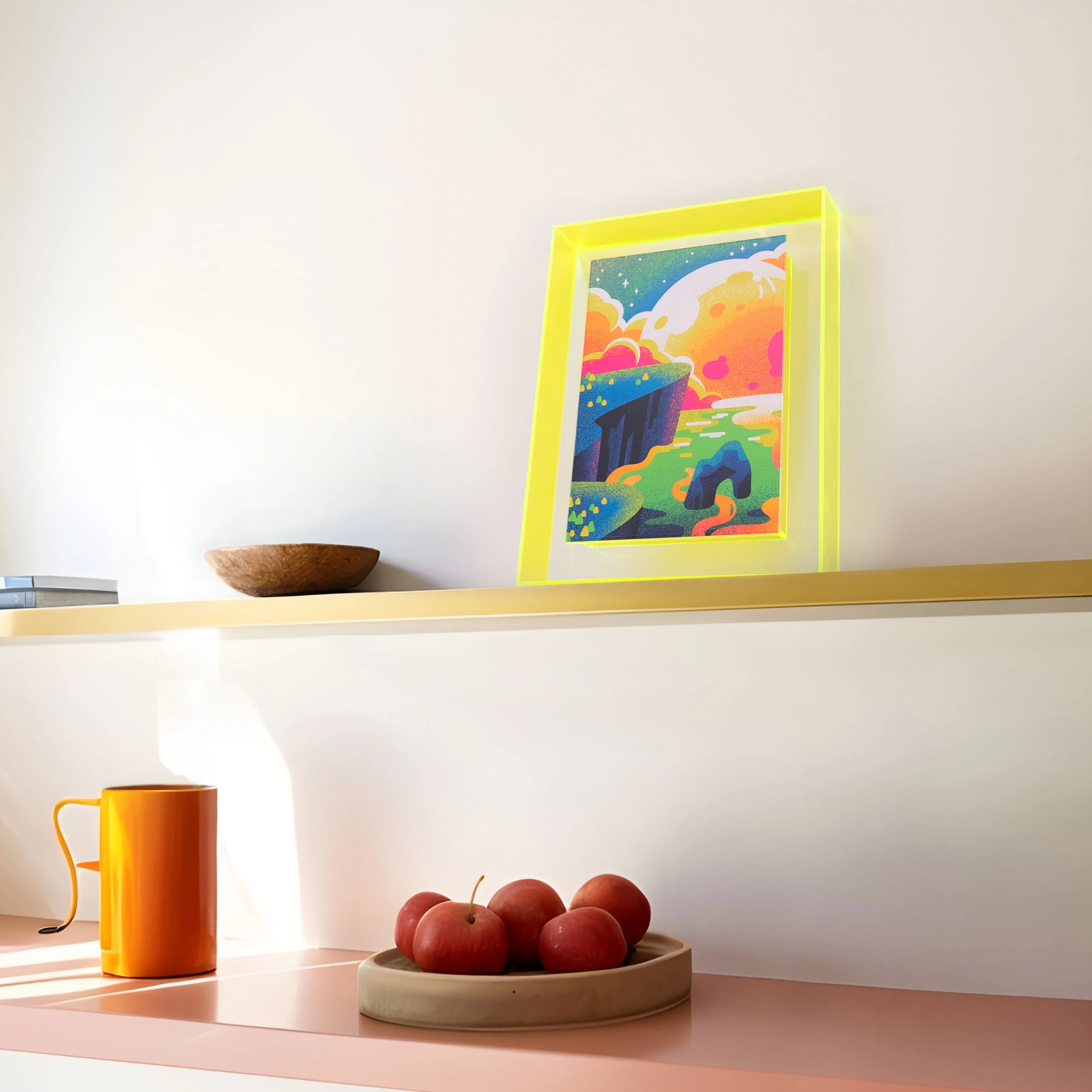 Vivid Moon: Framed Art Print - Image 2