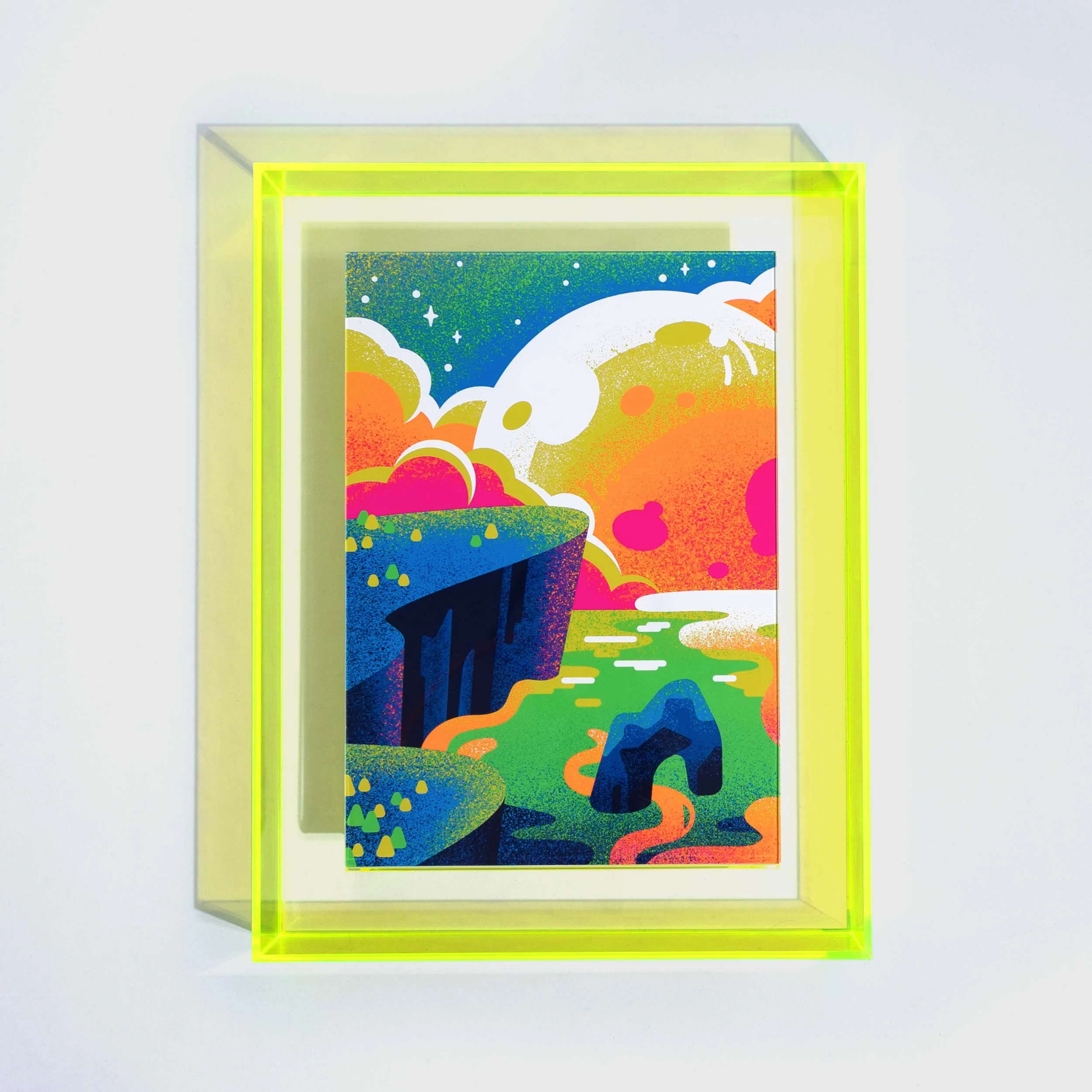 Vivid Moon: Framed Art Print - Image 3